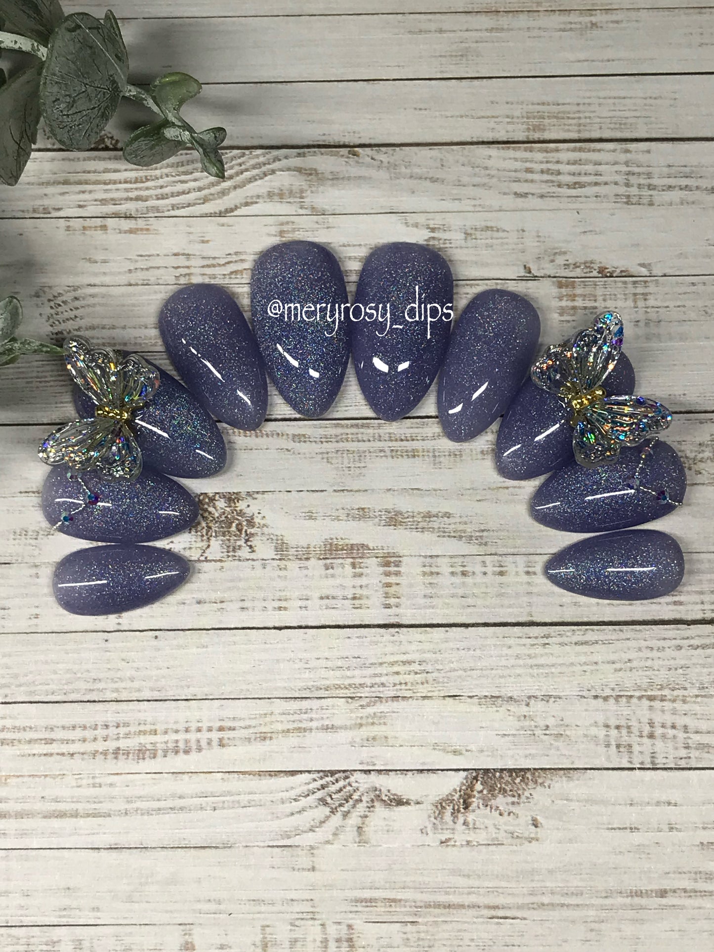 Glitter Butterflies Pre-Designed Set