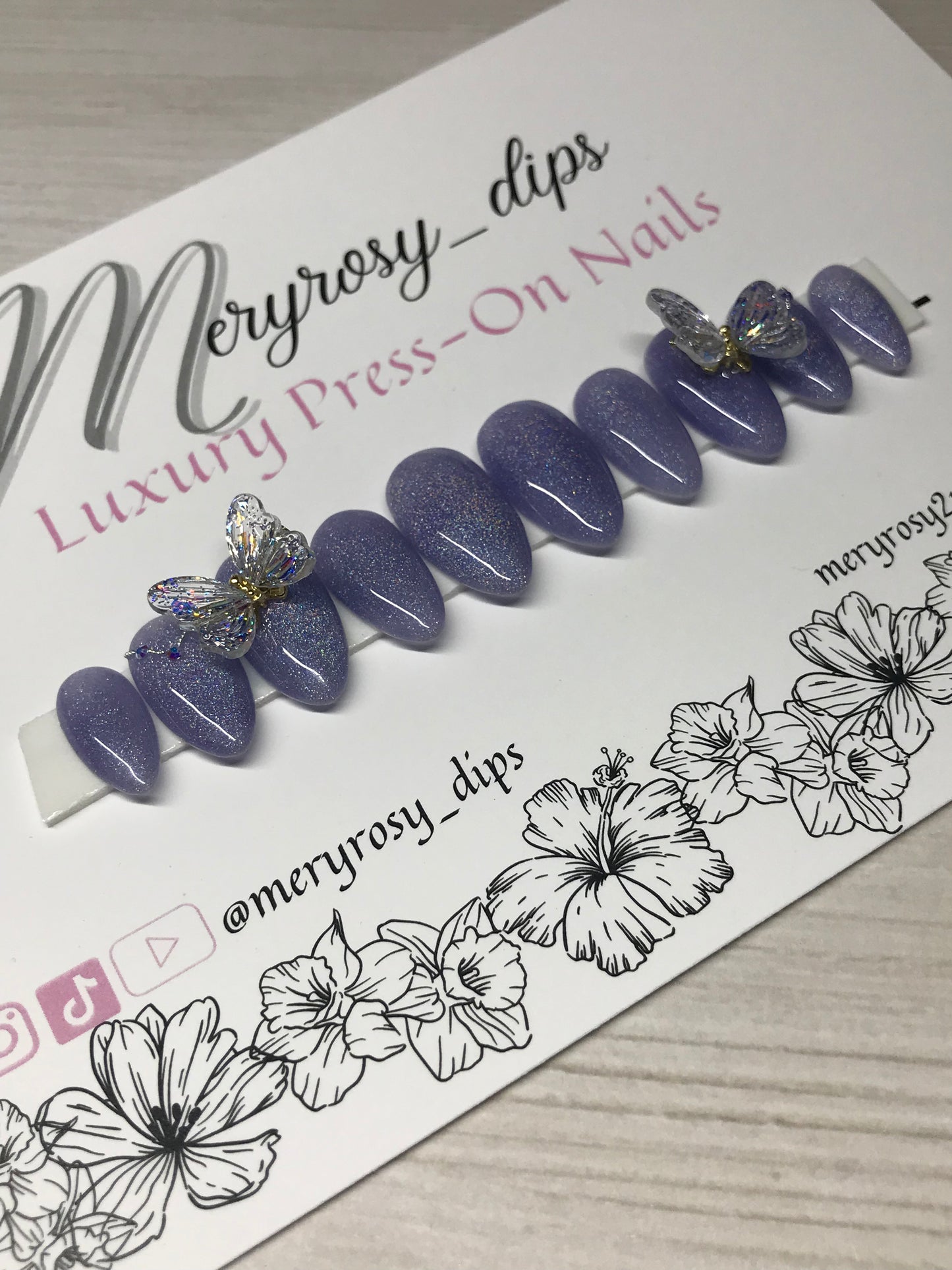 Glitter Butterflies Pre-Designed Set