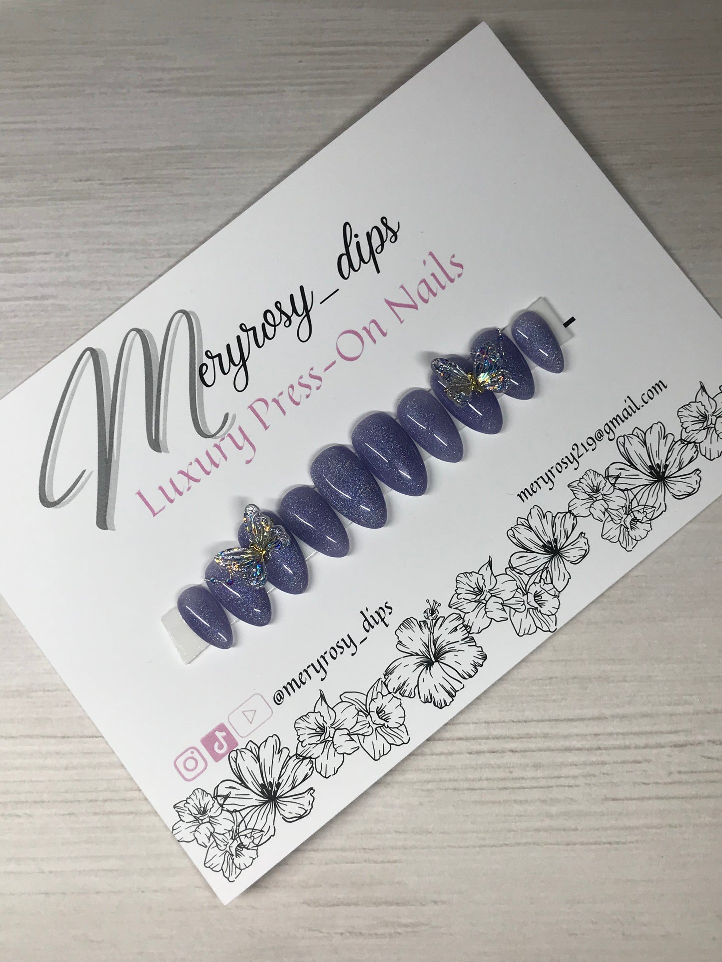 Glitter Butterflies Pre-Designed Set