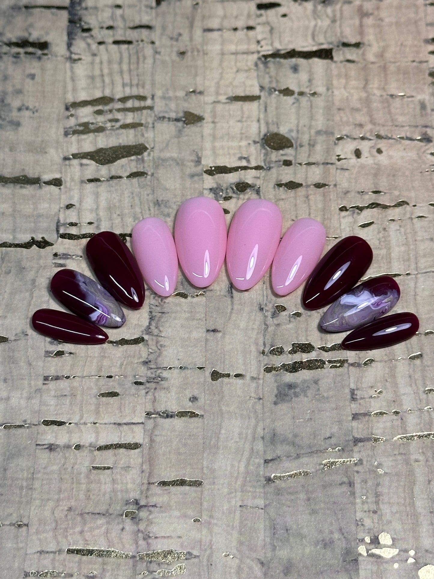 Berries & Cream Pre-Designed Press-On Nail Set