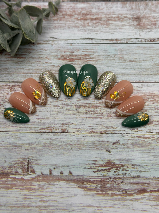 Green & Gold Pre-Designed Set